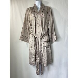 Gap Body Silky Floral Kimono Robe Size M/L Bridal Whimsical Fairycore Coquette